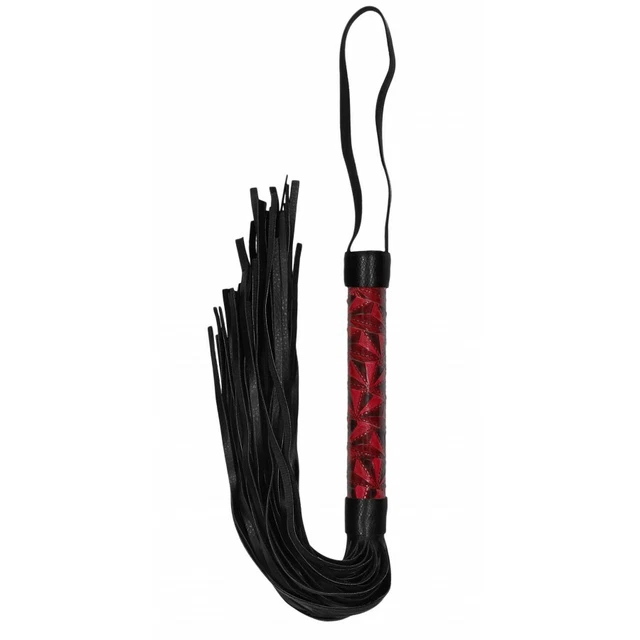 Fouet Cravache BDSM Duo Noir Et Rouge - Longueur 190 Cm, Neuf Pour Jeux Fétichistes