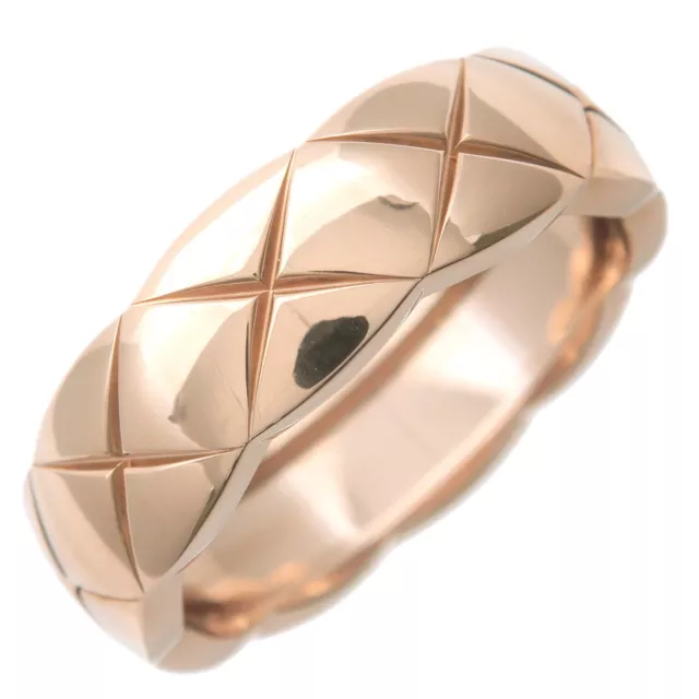 Authentischer Chanel Coco Crush Ring Medium K18 750PG Roségold #60 US9,5 EU61 gebraucht kostenloser Versand