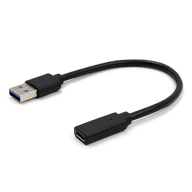 Adattatore da USB-C femmina a USB-C maschio, connettore centrale e verticale - 240W, 40 Gbps - nero - Italiano