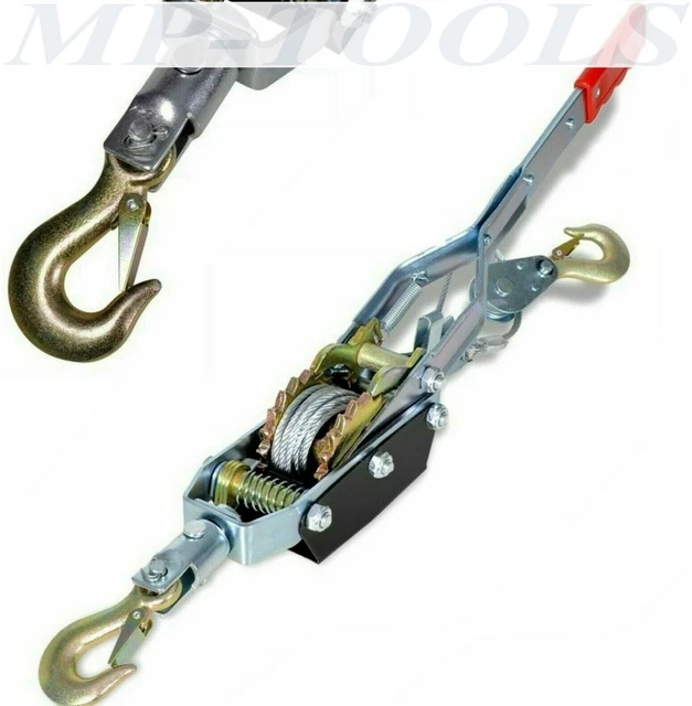 Cavo Traino Auto DOBO 4 Metri - Cavo In Acciaio 12mm Con Moschettoni, Portata 5000kg Per Emergenze Stradali