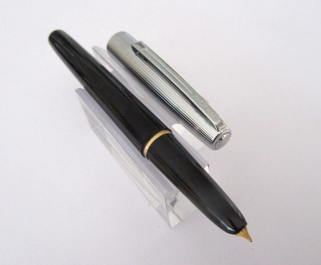 Stylo Plume Manufacture Française D'armes Et Cycles - Plume Inox - Marron - Occasion