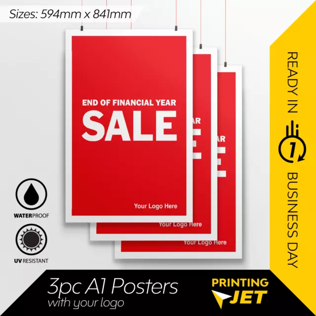 3pcs x A1 Poster Printing (End of Financial Year Sale)[841mm x 594mm]