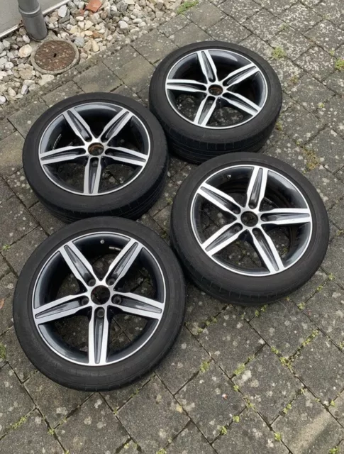 4x Original BMW Alufelge Sternspeiche 379 bicolor (orbitgrey / glanzgedreht) RDK