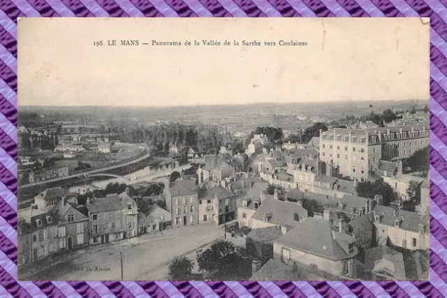 CPA 72 - le Mans - Panorama Of La Valley Sarthe to The the Coulaines