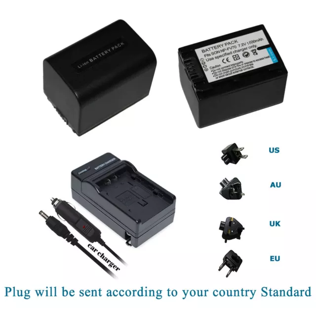 NP-FV70 Battery Or Charger for SONY Handycam NP-FV30 NP-FV50 NP-FV100 DCR-DVD105