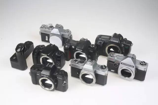 Konvolut diverse SLRs - 8 Stück Bastlergeräte