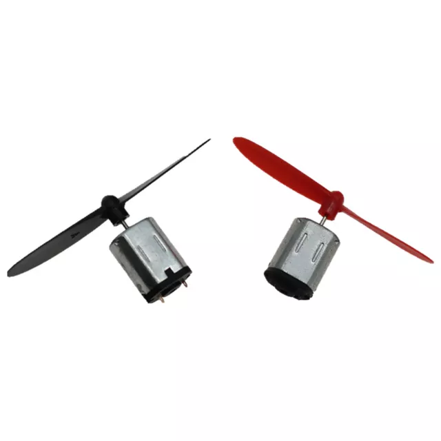 2Pack N20 3-3.7V DC Motor 22000RPM High Speed with Propeller CW CCW Model Fan