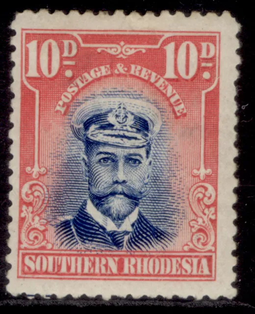 SOUTHERN RHODESIA GV SG9, 10d blue & rose, M MINT. Cat £20.