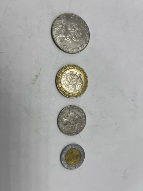Old Mexican Coin Lot - 7 coins including some silver 2