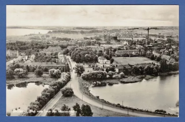 Stralsund 1959, Blick vom Turm der Marienkirche