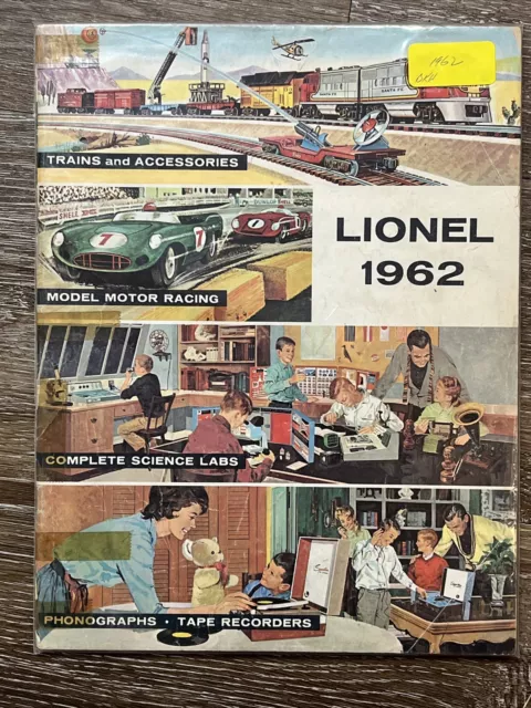 Original LIONEL 1962 catalog, Trains, Model Racing, Science Labs, Phonographs