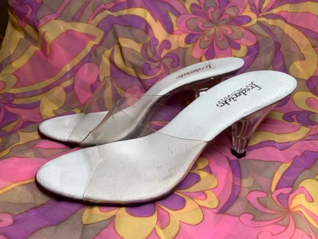 Vintage Fredericks Of Hollywood 1990s Y2K Clear Plastic Lucite Heels Cinderella
