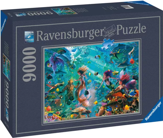 9000 Teile Ravensburger Puzzle Königreich unter Wasser 17419