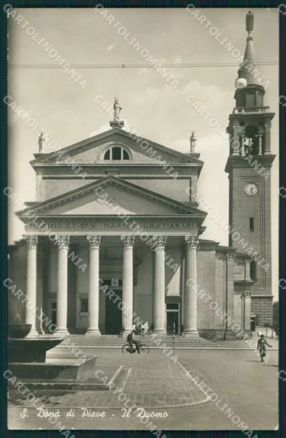 Venezia San Donà di Piave Duomo Foto cartolina VK3588