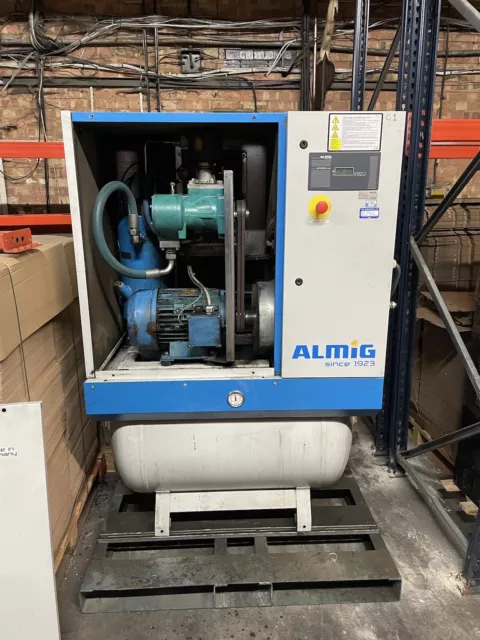 Almig Combi 15 Receiver Mounted Rotary Screw Compressor + Dryer! 15Kw