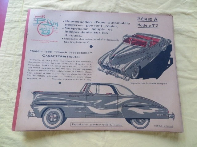 Ellen Neumann - Maquette cartonnée à construire - Série A Modèle N° 2. Coach décapotable‎ - Automobilia - Collection