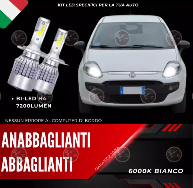 Lampadine Led H4 per Fiat Grande Punto - 15000 Lumen, Anabbaglianti, A –  Ferraro Store