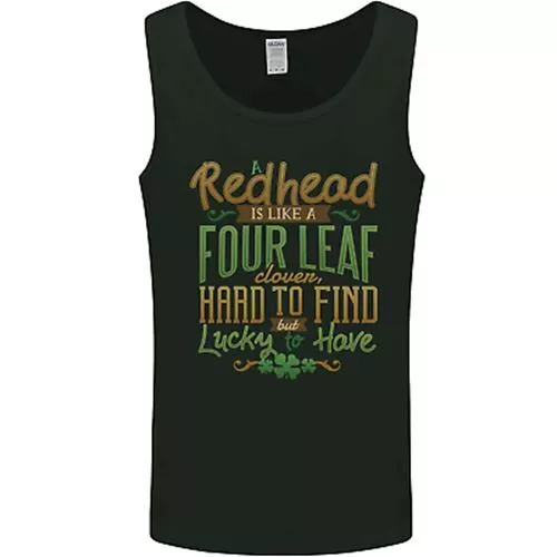 St Patricks Day Redhead Ginger Funny Irish Mens Vest Tank Top