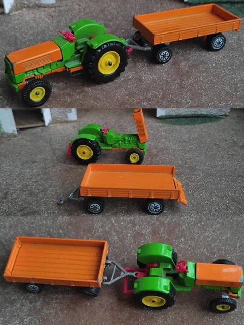 Tracteur Siku Hanomag Vert Avec Remorque V225 – Miniature Occasion