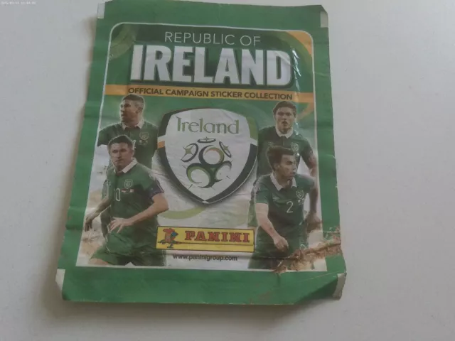 Republic of Ireland Euro France 2016 panini sealed sticker packet pack for album