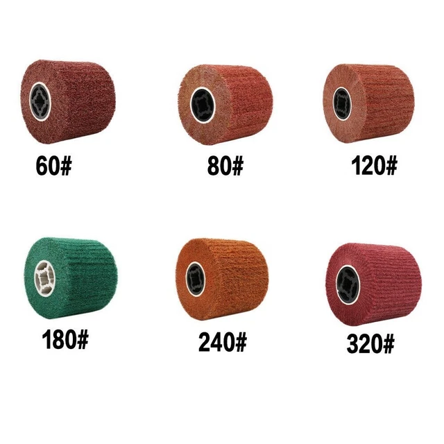Stainless Steel Wire Drawing Wheel Clip/Abrasive Cloth Non-woven Fiber60~320Grit