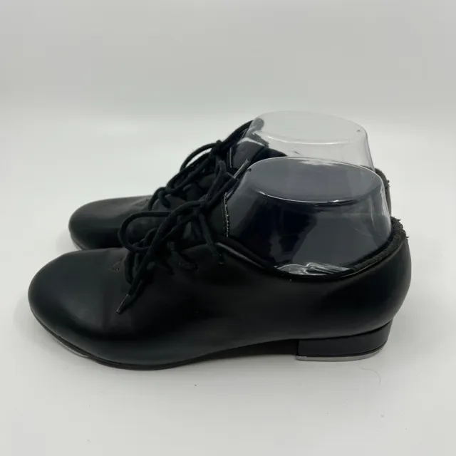 So Danca Dance Shoes Black Tap Size W 6 Round Toe Leather Lace up Theatricals