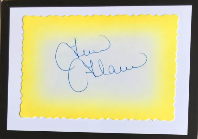 Tim Flavin American Theatre Actor   Original Autograph on 6 x 4 Card