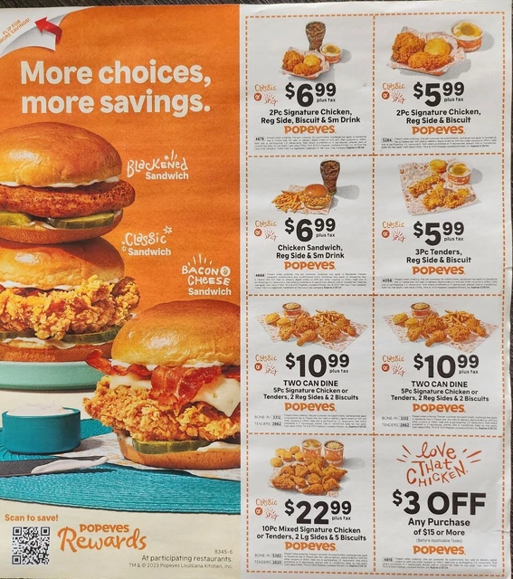 Popeyes Coupons Printable 2023