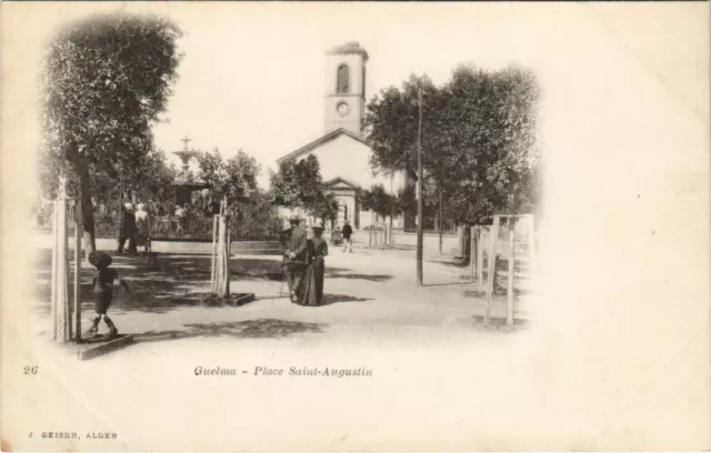 CPA AK GUELMA Place Saint-Augustin ALGERIA (1146116)