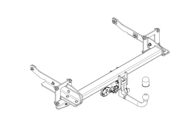 Attelage démontable pour Mercedes-Benz GLE W166 W292 2015-2018+faisc spéc 13-br. 3