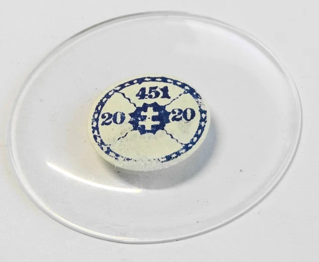 Verre Pour Montre De Poche (gousset) – Diamètre 45,6 Mm, Neuf Sans étiquette