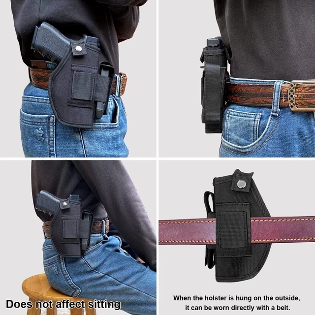 TACTICAL CONCEALED CARRY Right/Left Handed Pistol Waist Belt IWB OWB