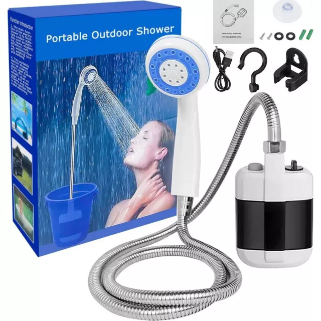 Portable Camping Mobile Shower USB Rechargeable Electric Shower Pump Outdoor -