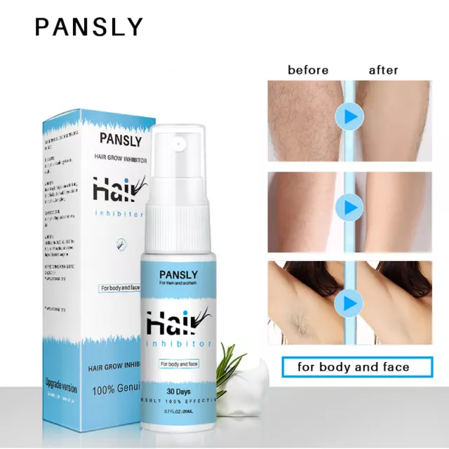 Unisex 100%Natural Hair Growth Inhibitor Spray Hair Removal From Body PANSLY