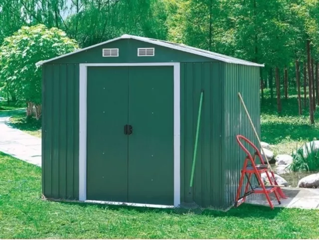 metal garden shed outdoor storage workshop