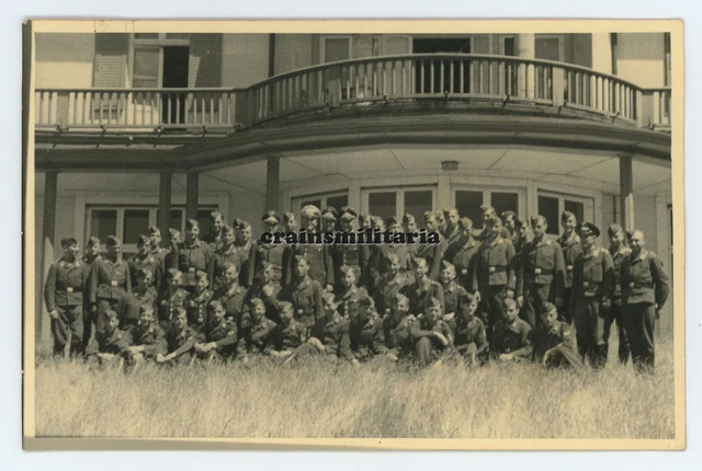 Orig. Foto Offiziere vor jüdische Villa Warburg in BLANKENESE Hamburg 1940