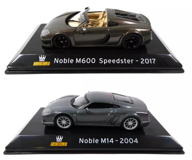 Lot de 2 Voitures de Sport Noble 1/43 IXO Collection Supercars Diecast SL3