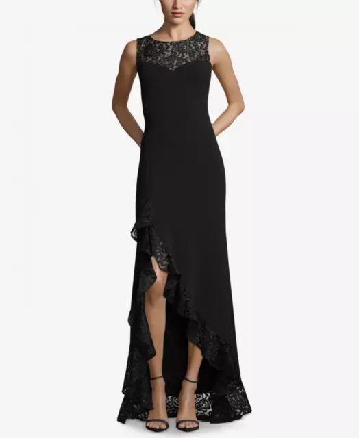 $249 Betsy & Adam  Womens Lace Long Dress A552