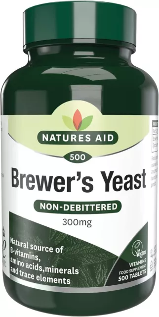 Natures Aid Brewers Yeast, 300 mg 500 Tablets