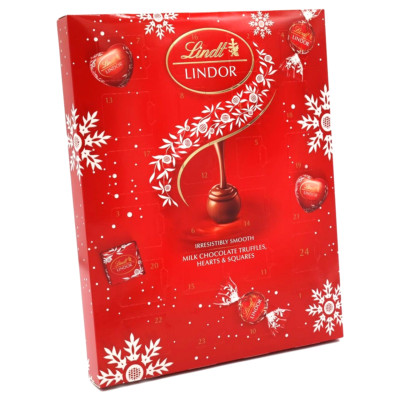 LINDT LINDOR MILK Chocolate Lovers MINI Advent Calendar Countdown 