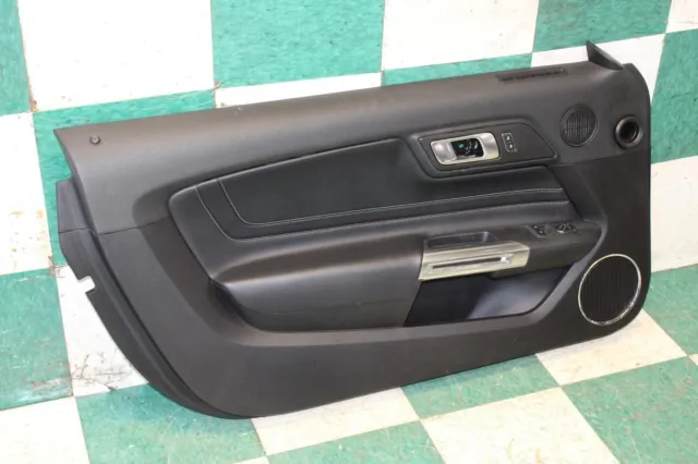 15-21 MUSTANG Shelby GT Black Driver LH Chrome Handle Front Door Trim Panel OEM