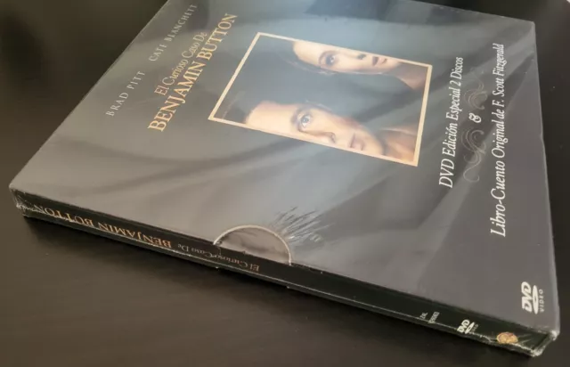 EL CURIOSO CASO DE BENJAMIN BUTTON (DVD BOOK) BRAD PITT - Nuevo y Precintado 2