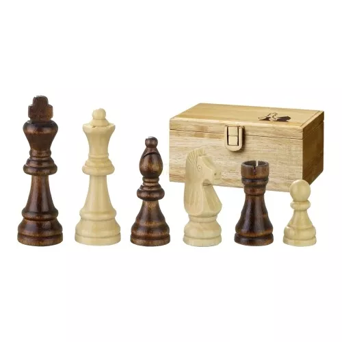 Figurines D'Échecs - Remus - Bois - Staunton - Hauteur Roi 89mm