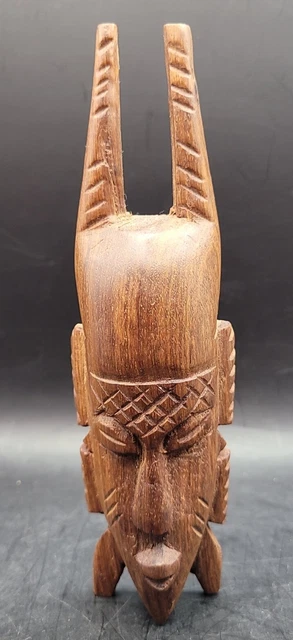Rare Hand Carved Tribal African Vintage ART Face Mask Man Wooden wall hanger