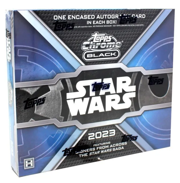2023 Topps Star Wars Chrome Black Hobby 12 Box Case Blowout Cards