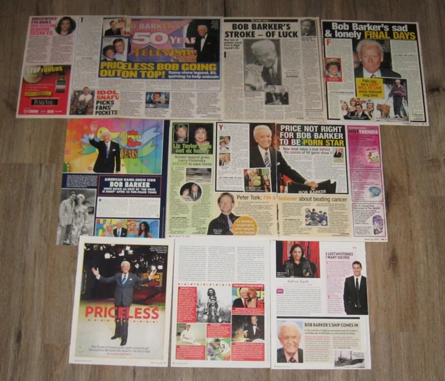 BOB BARKER ORIGINAL FULL PAGED magazine clippings pages PHOTO article