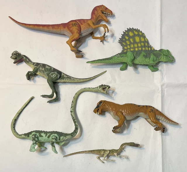 vintage Kenner 1995 Jurassic Park Dinosaur Action Figure Lot Velociraptor