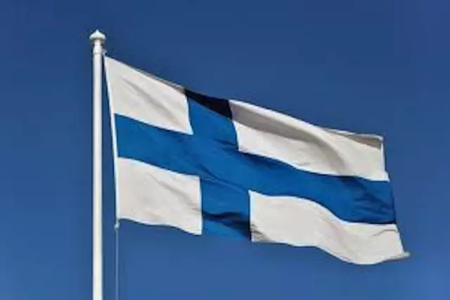 Giant Finland Flag Finnish Blue Nordic Cross Suomen lippu