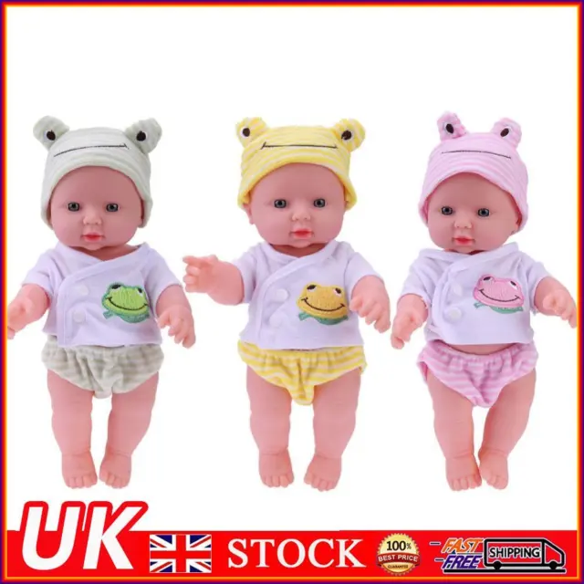 30cm Finished Doll Soft Elastic PVC 3D Reborn Girl Baby Doll Baby Companion Toys