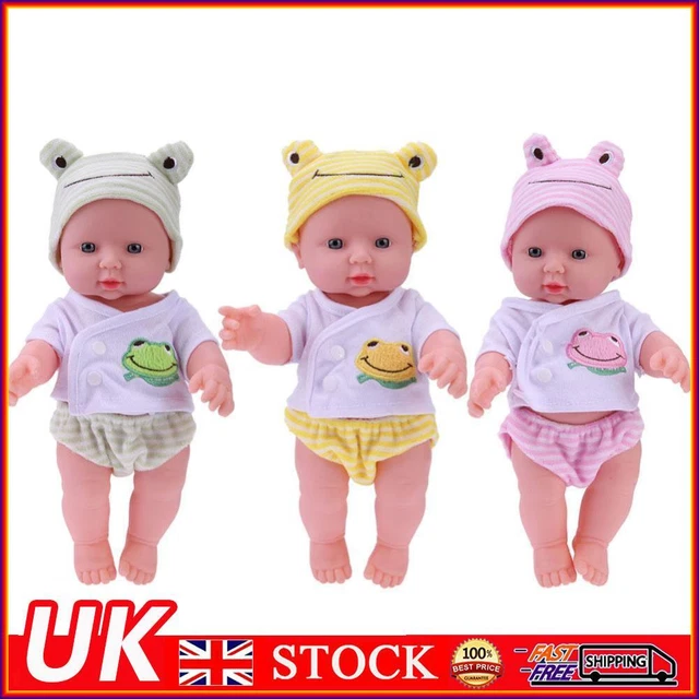 30cm Finished Doll Soft Elastic PVC 3D Reborn Girl Baby Doll Baby Companion Toys